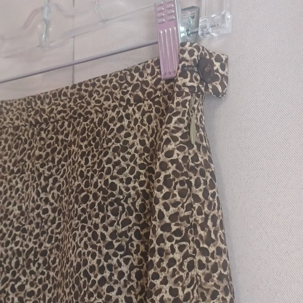 Jones Wear Leapard Print A-Line Knee Length Skirt